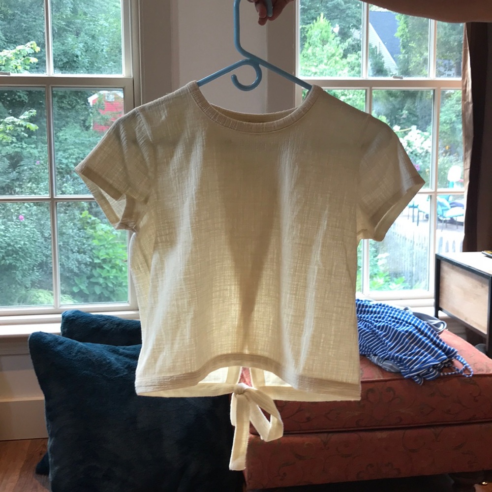 beige madewell shirt